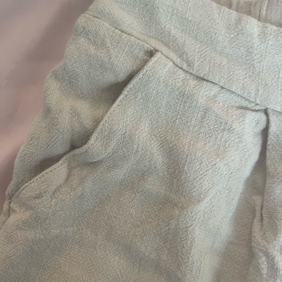 High Waist Tan Shorts and One shoulder top Matching Set - Picture 6 of 8